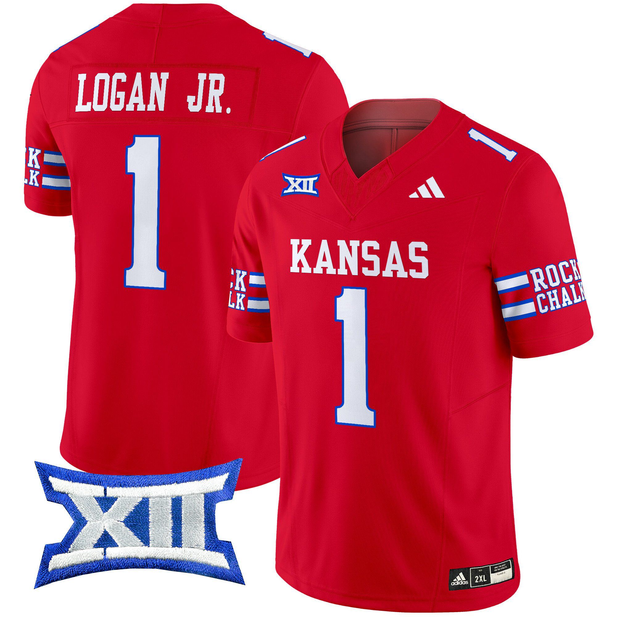 Men Kansas Jayhawks #1 Logan jr Red 2024 Vapor Limited NCAA Jersey->indianapolis colts->NFL Jersey
